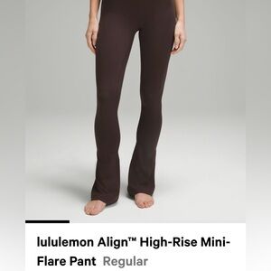 NWT. Lululemon Align Mini Flare Pant Sz 8